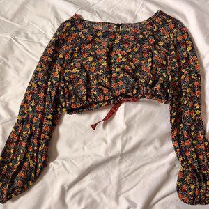 floral crop top